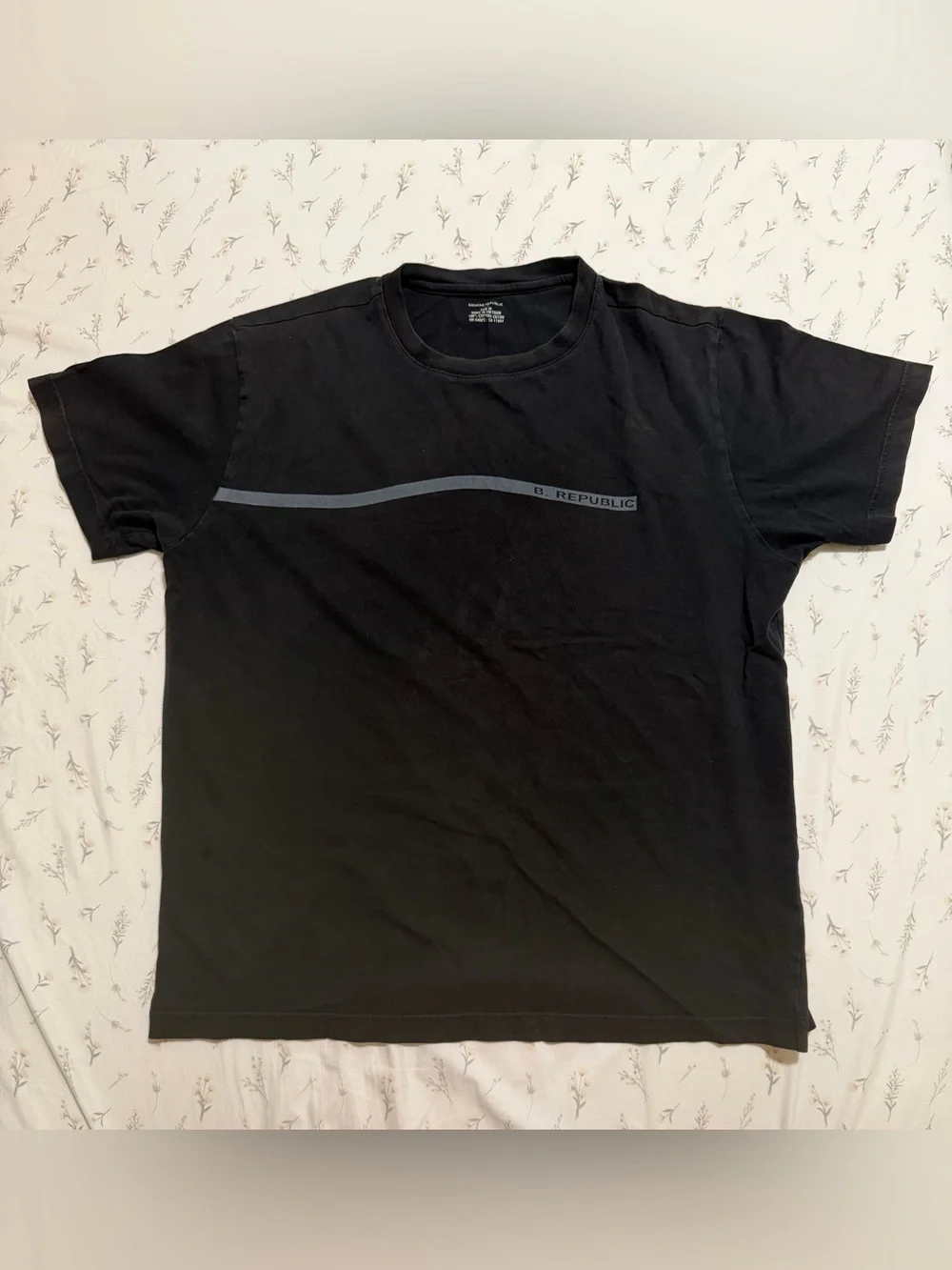 Black Short Sleeve Crew Neck